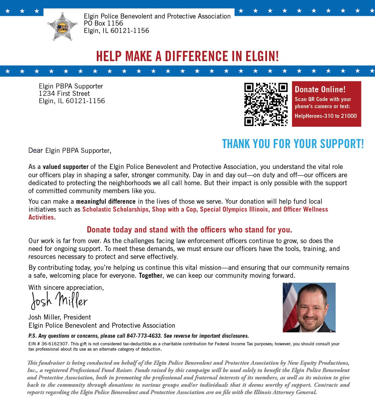 Donation Letter